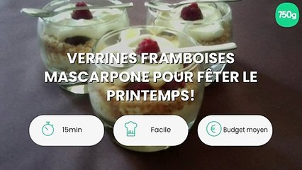 Tải video: Verrines framboises mascarpone pour fêter le printemps!