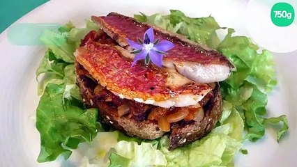 Filets de rouget à la méridionale façon tartine