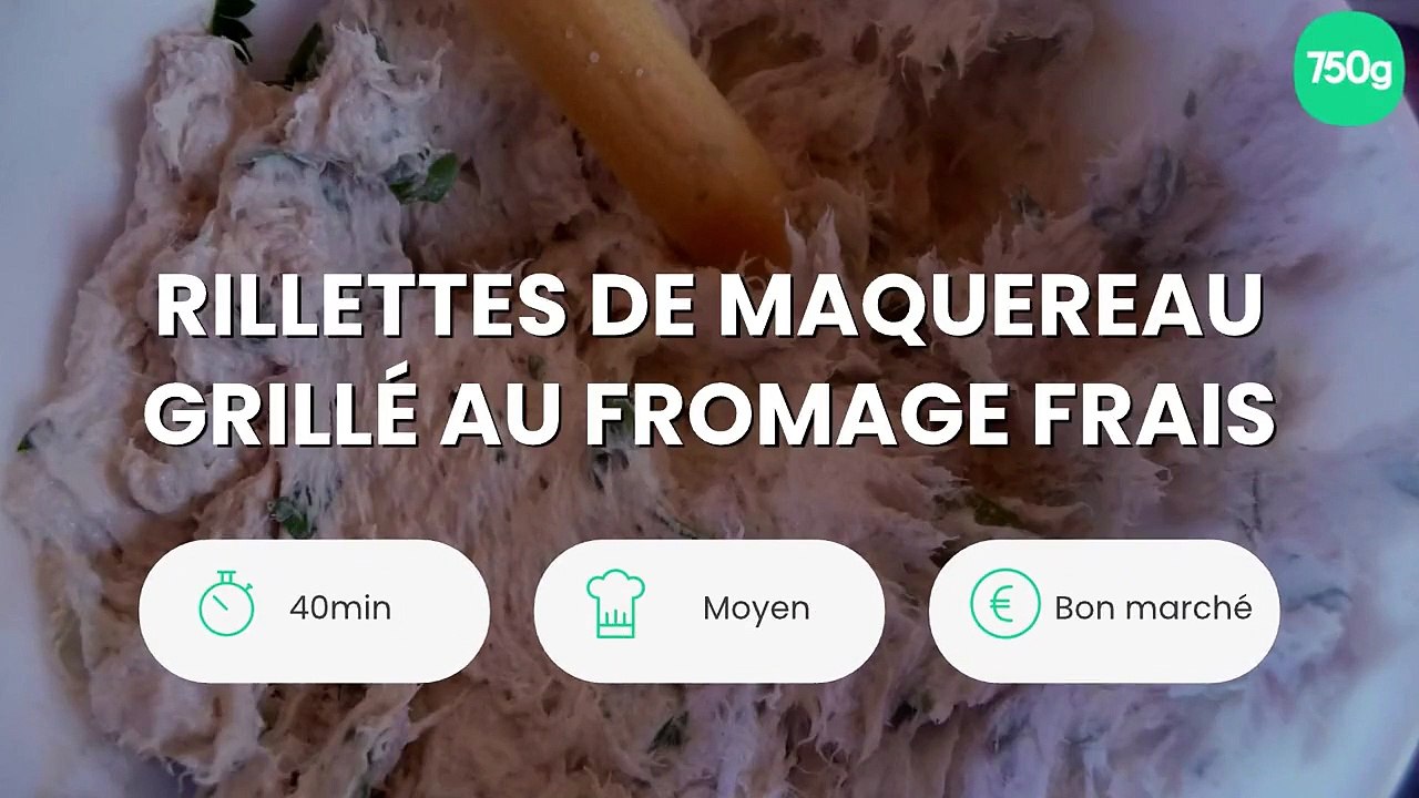 Rillettes de maquereau grillé au fromage frais
