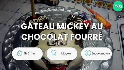 Gâteau Mickey au chocolat fourré