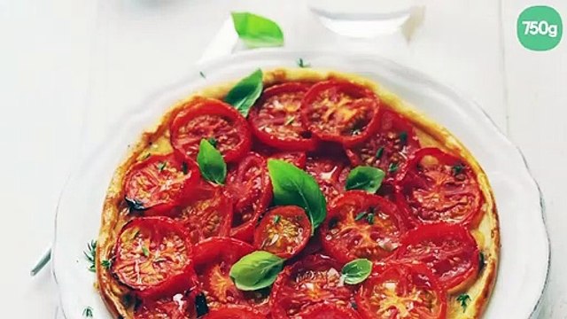 Tarte à la tomate et à la moutarde
