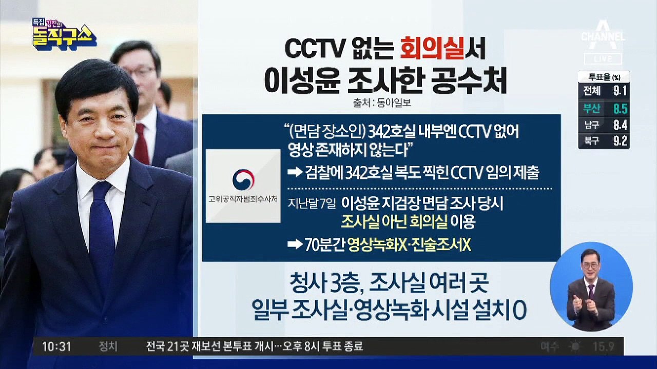 CCTV 없는 회의실서 이성윤 조사한 공수처