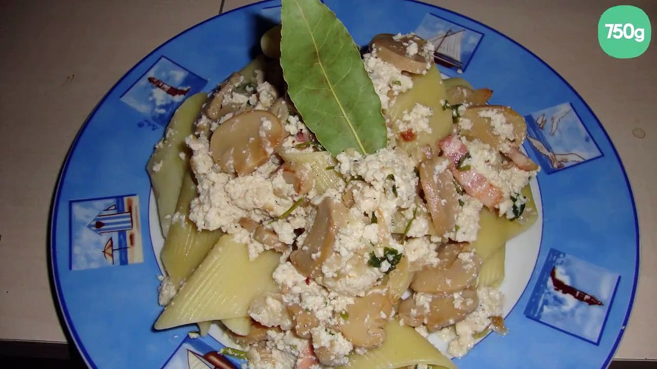 Pasta ricotta et champignons