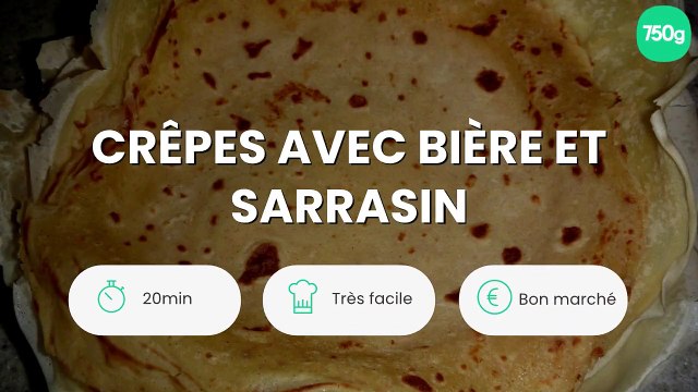 Crêpes avec bière et sarrasin