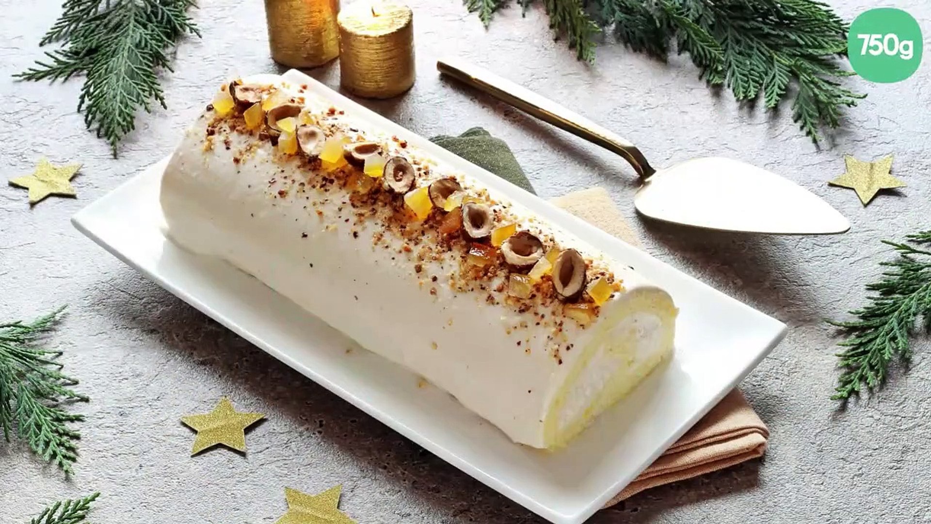 Bûche Au Citron Facile 750 Grammes Bûche de Noël à la crème au praliné - Vidéo Dailymotion