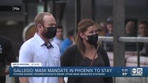 Phoenix mayor says mask mandates will stay in place