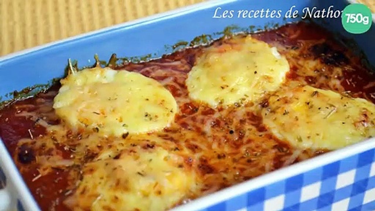 Gratin d'œufs durs à la sauce tomate