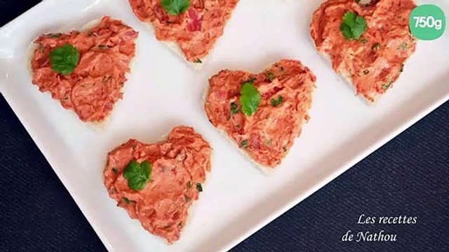 Petits toasts aux rillettes de chorizo