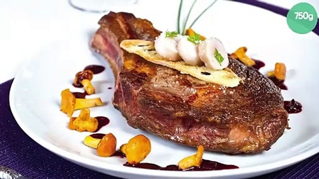 Côte de bœuf aux girolles