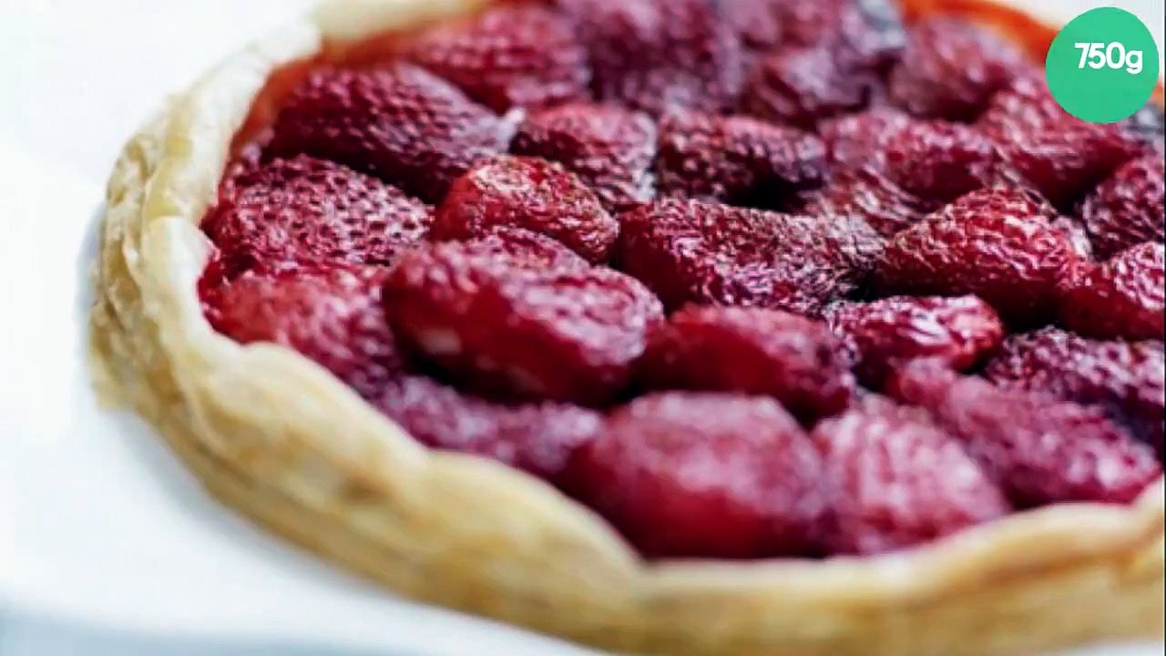 Tarte gourmande aux fraises et poudre d'amande