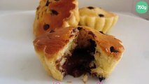 Mandises, alias Muffins aux pépites de chocolat fourrés au Nutella