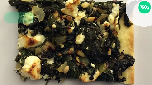 Tarte aux épinards feta et pignons de pin