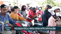 Pasca Badai Seroja, Antrean di SPBU Kota Kupang Mengular