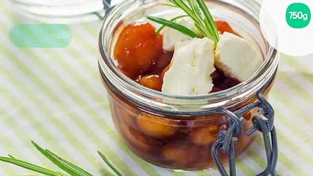Verrines de billes de melon caramélisé au vinaigre balsamique et quenelles de Carré Frais