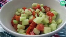 Salade de concombre et poivrons