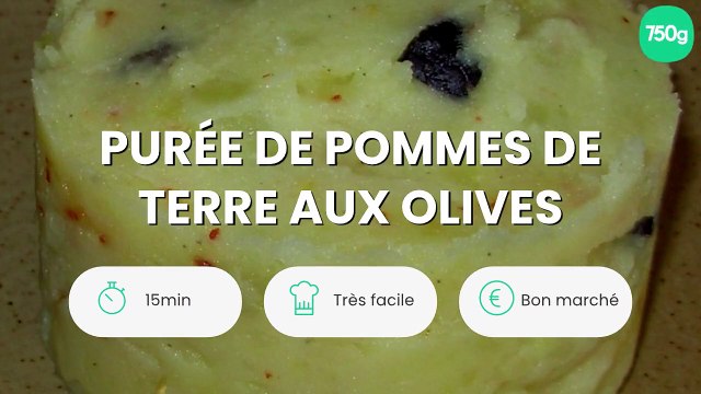 Purée de pommes de terre aux olives