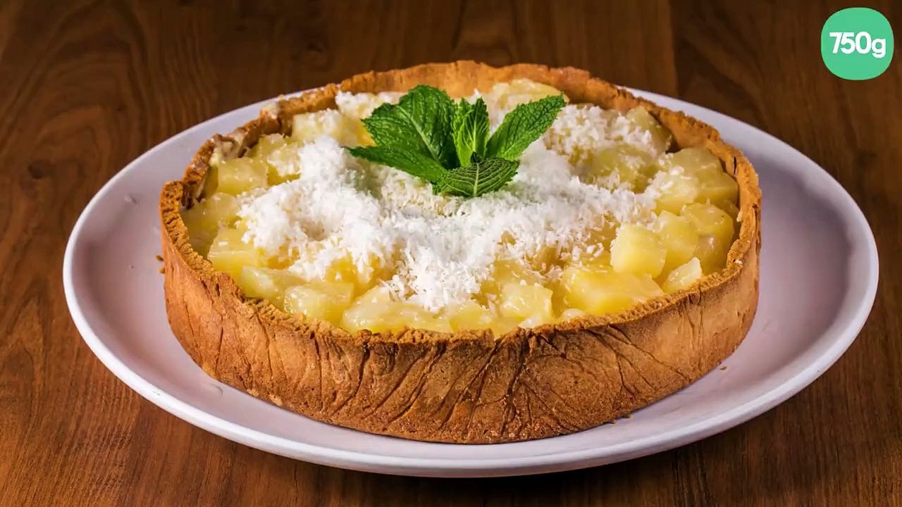 Tarte ananas et noix de coco