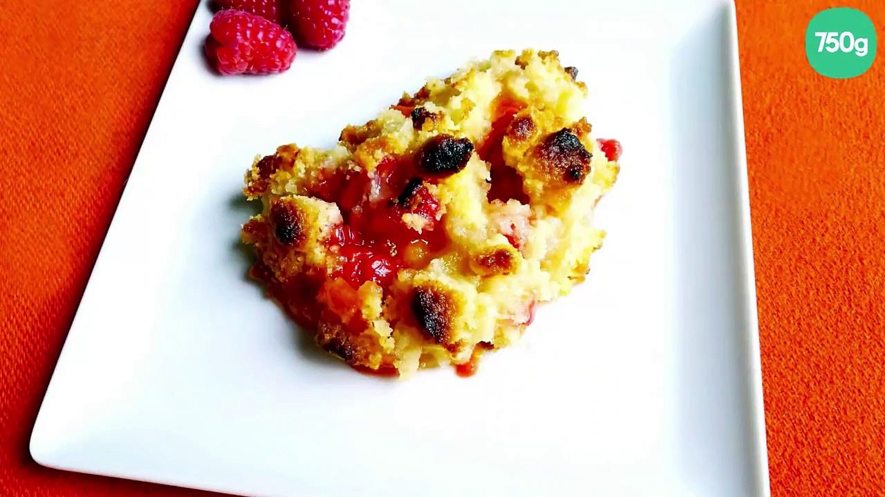 Crumble framboises abricots
