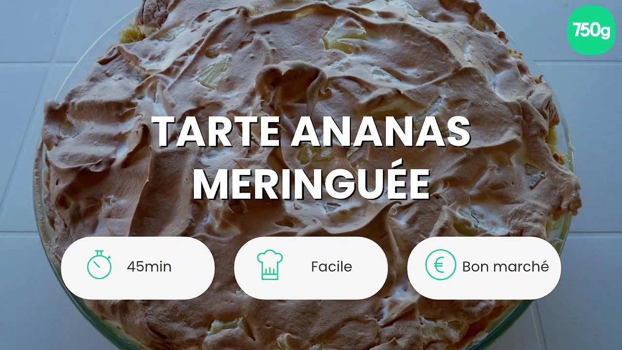 Tarte ananas meringuée