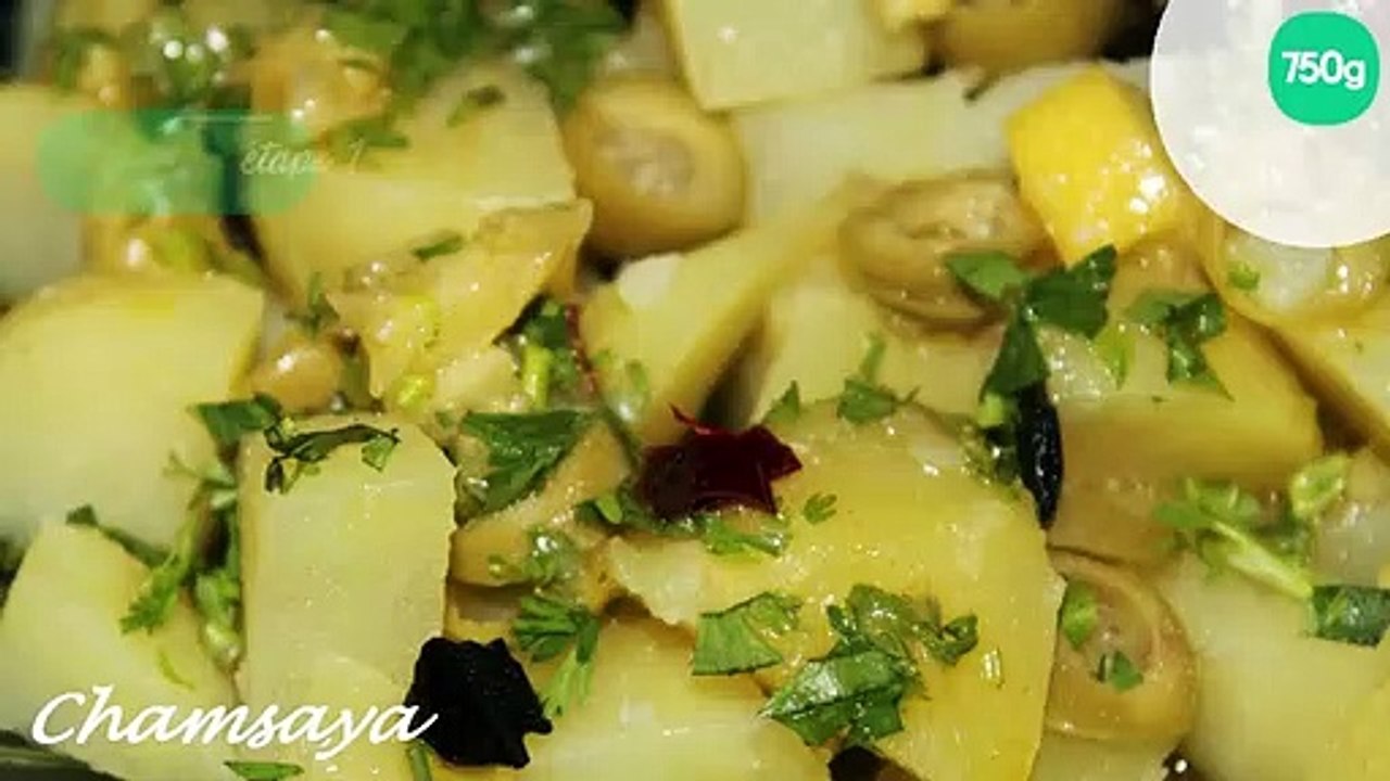 Salade de pommes de terre au citron confit