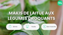 Makis de laitue aux légumes croquants