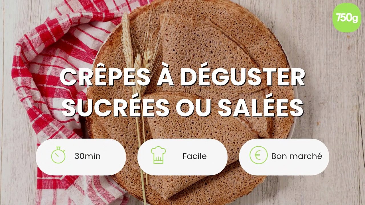 Crêpes à déguster sucrées ou salées