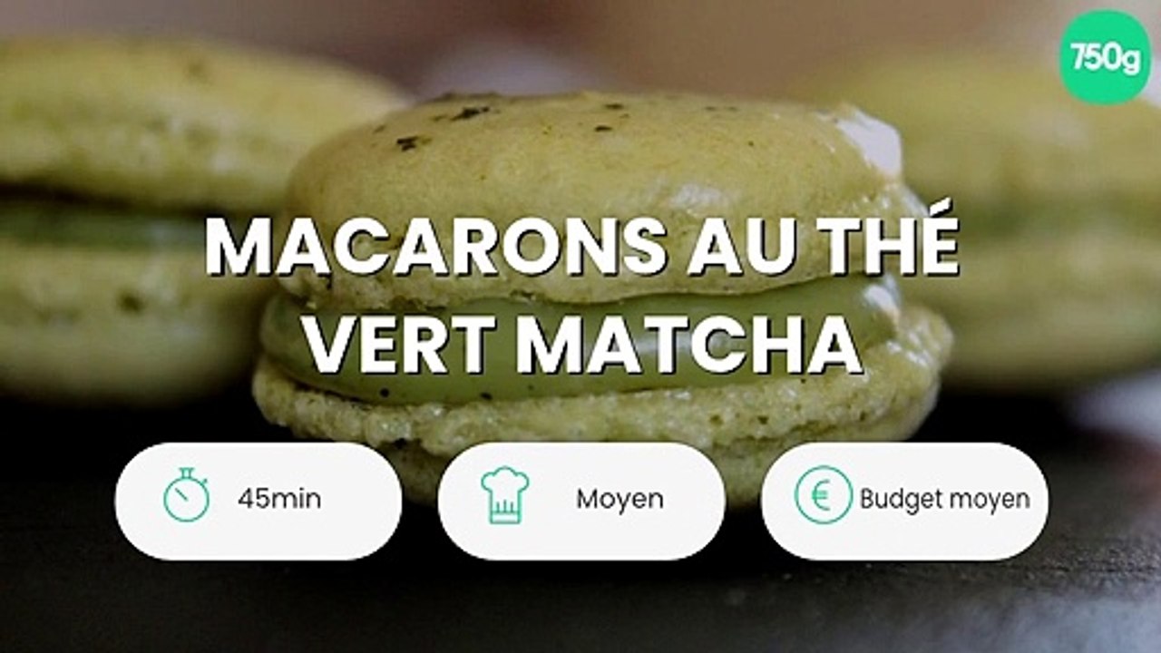 Macarons au thé vert matcha
