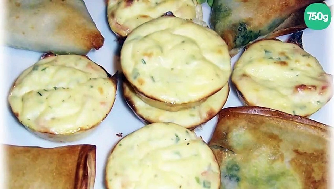 Bouchées apéritives saumon, ricotta, ciboulette