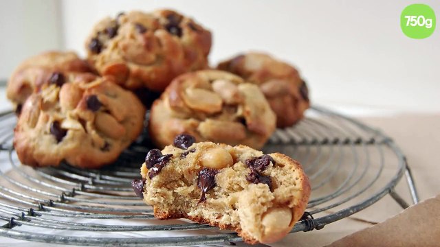 Cookies (sans beurre) choco banane et cacahuètes