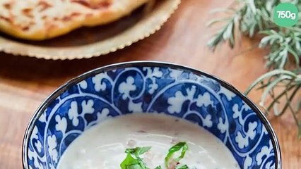 Raita de concombre à l'indienne au yaourt grec