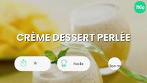 Crème dessert perlée