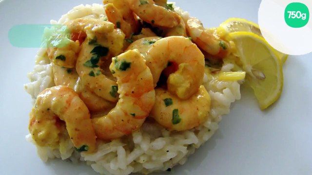 risotto aux poireaux et coteaux du Layon et ses crevettes curry-coco