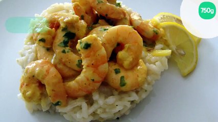 risotto aux poireaux et coteaux du Layon et ses crevettes curry-coco