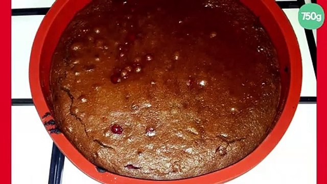 Fondant au chocolat et aux groseilles