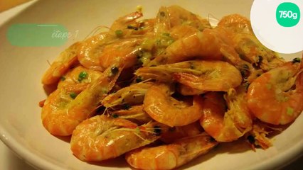 Crevettes flambées au pastis