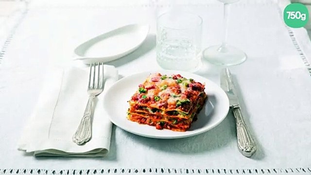 Lasagne à la sauce napoletana et légumes grillés