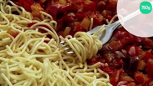 Sauce végétarienne aigre-douce aux deux poivrons