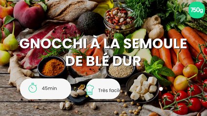 Gnocchi à la semoule de blé dur