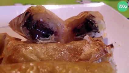 Nems chocolat ,banane