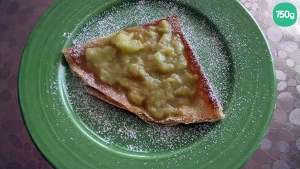 Tarti-crousti de rhubarbe et bananes
