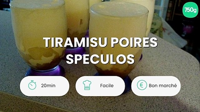 Tiramisu poires speculos