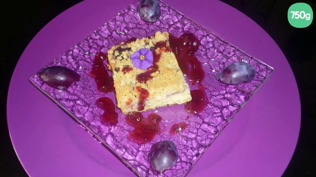 Crumble aux prunes et pommes