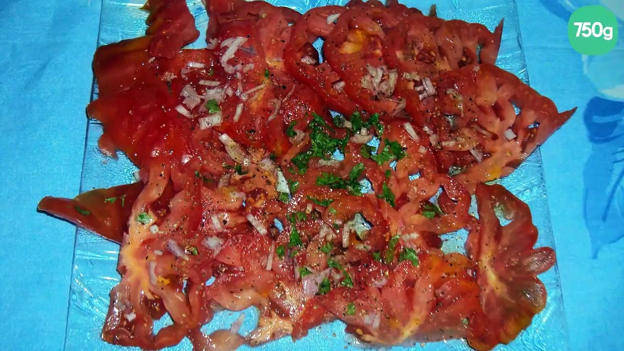 Salade de tomates côtelées type cœur de bœuf