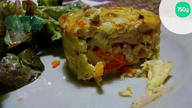 Flans de légumes au thon et au comté