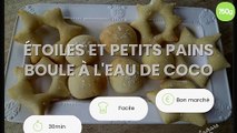Étoiles et petits pains boule à l'eau de coco