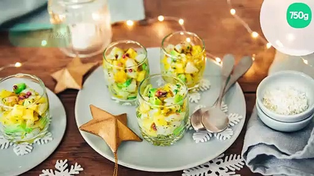 Tartare de St Jacques exotique et poivre cubèbe