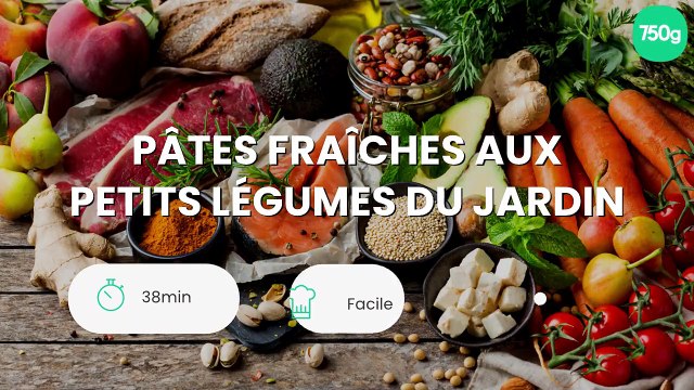 Pâtes fraîches aux petits légumes du jardin