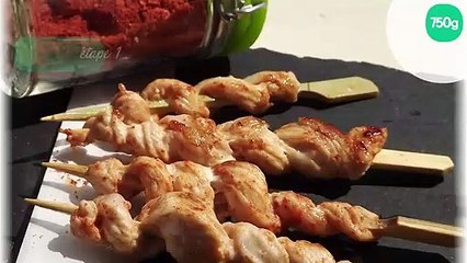 Brochettes façon kebab