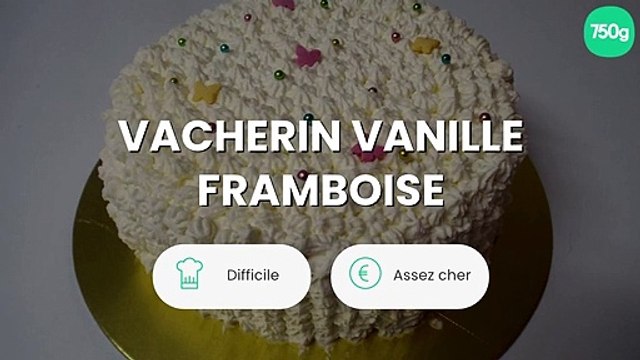 Vacherin vanille framboise