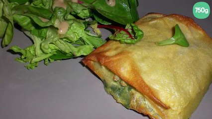 Feuilleté chavroux, miel, épinard